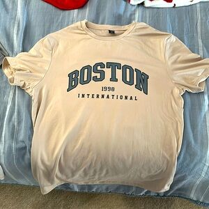 Tan Boston SHEIN Shirt
